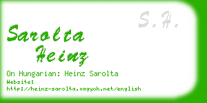 sarolta heinz business card